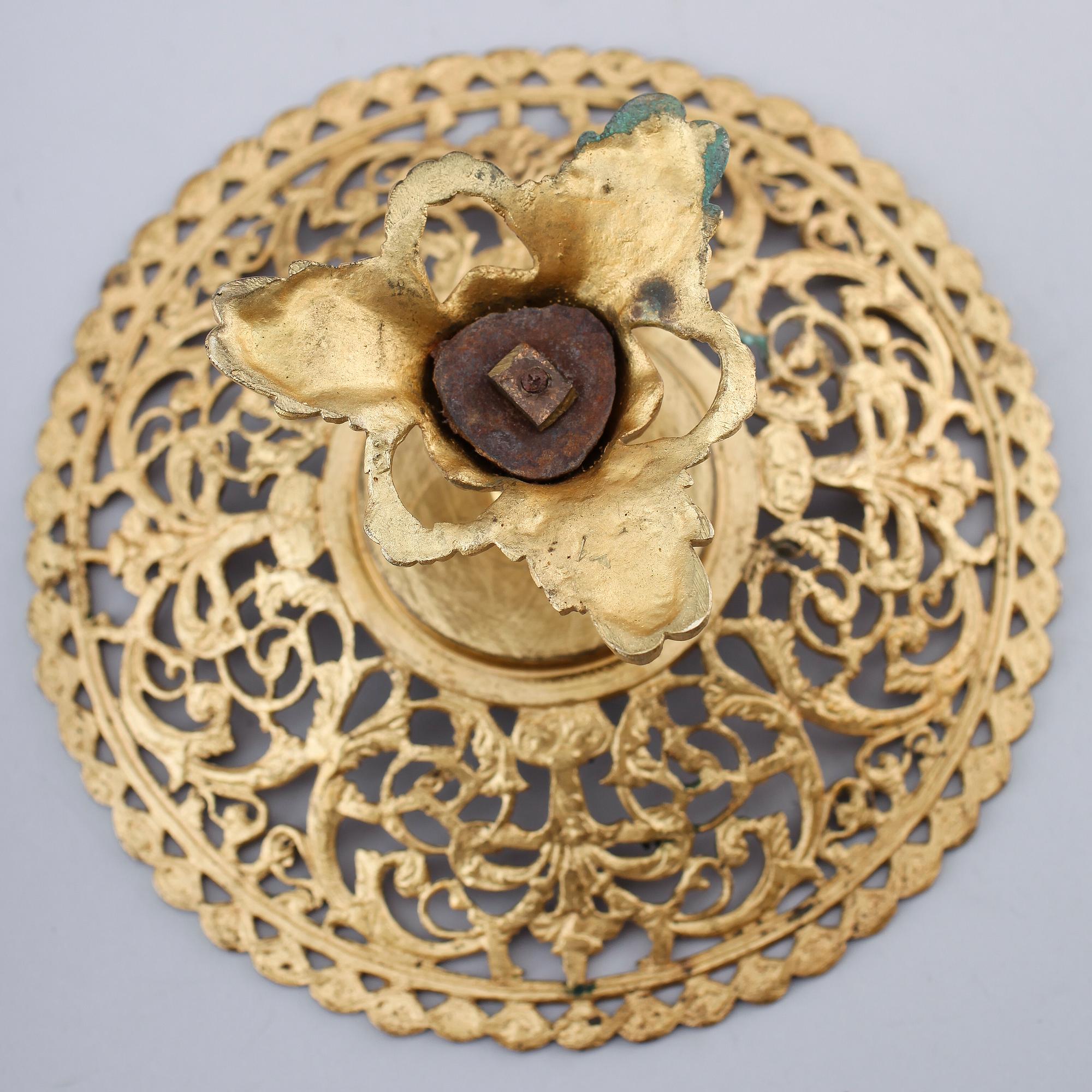 TAZZA, mässing, England, 1800-/1900-tal.