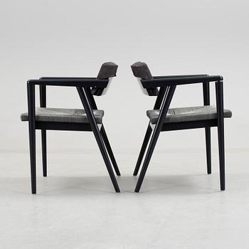 a pair of Gio Ponti "Dormitio" armchairs, L'abbate, Italy. Designed in the 1950's.