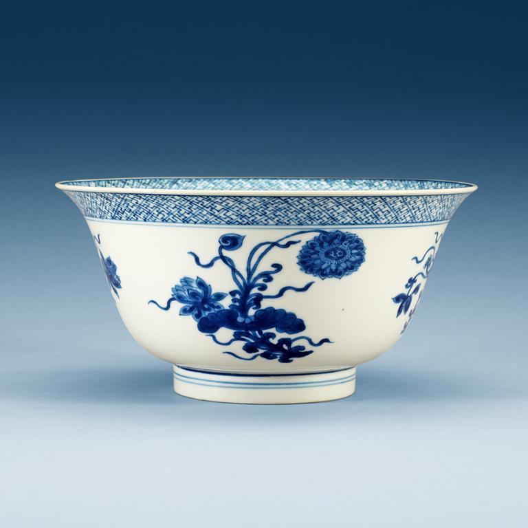 SKÅL, porslin. Qing dynastin, Kangxi (1662-1722), med Jiajing sex karaktärers märke .