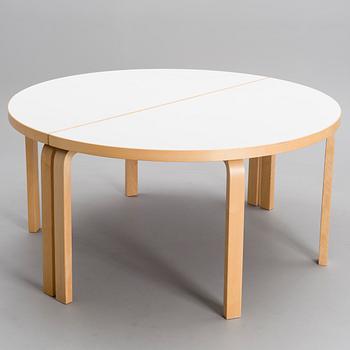 ALVAR AALTO, 2-96. ROUND TABLE, DIVIDED.