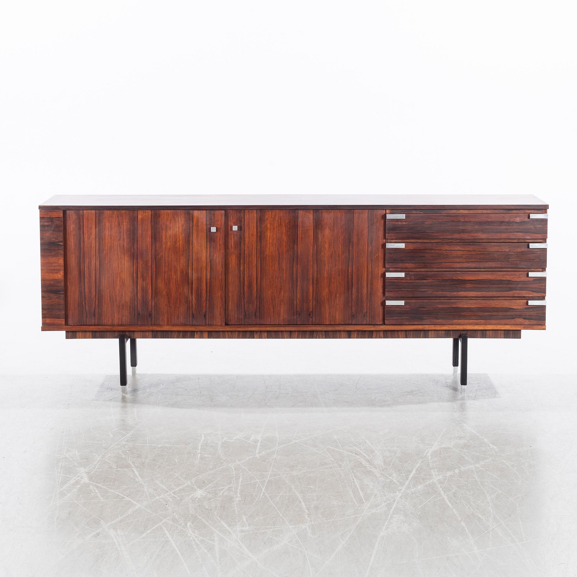 SIDEBOARD, palisander, 1900-talets andra hälft, Cites-intyg medföljer.