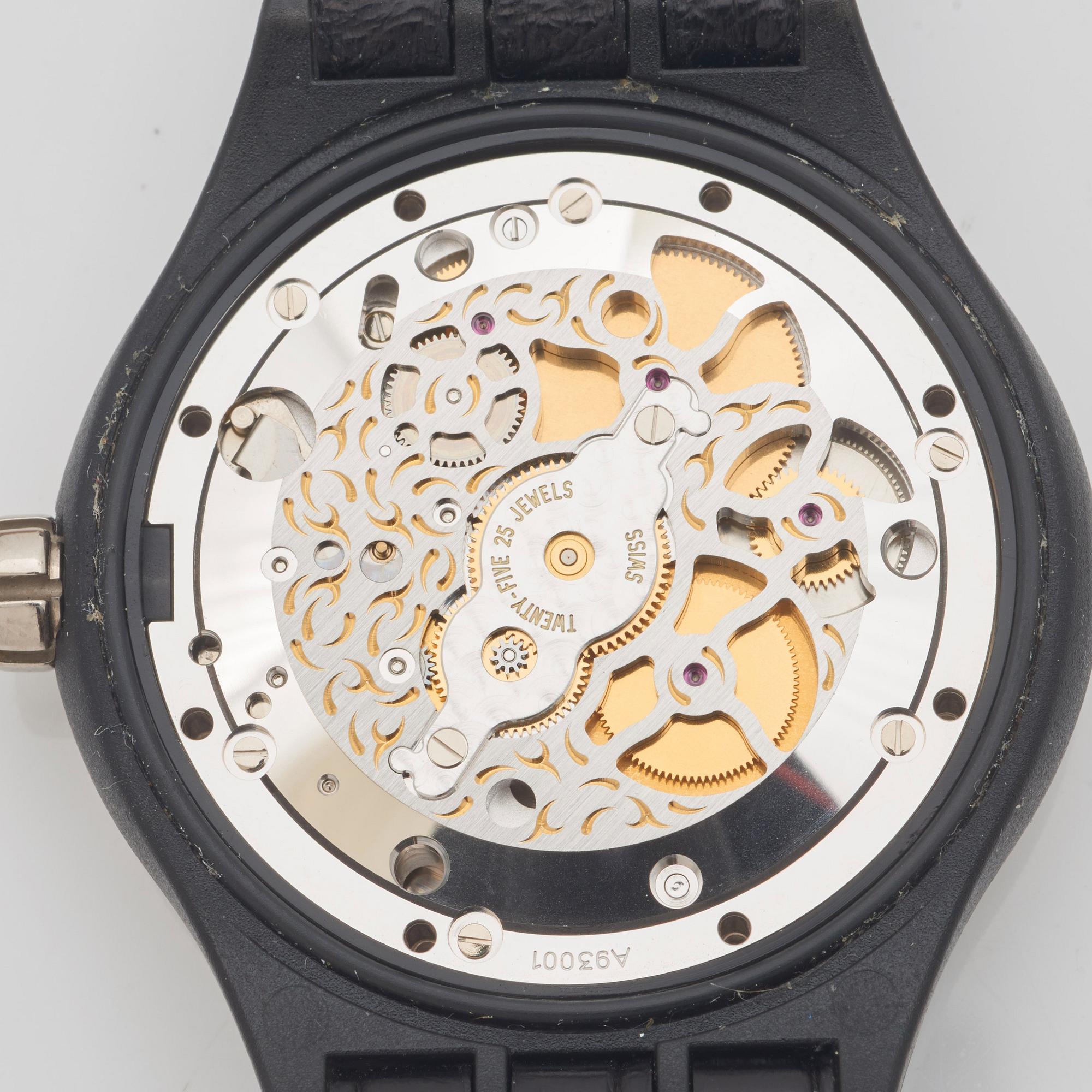 SWATCH, Diaphane One Turn 2 Him, "Carousel movement", wristwatch, 42 mm,