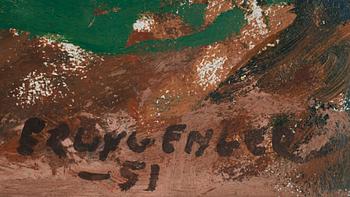 ERLING ENGER, olja på pannå, sign. o dat. -51.