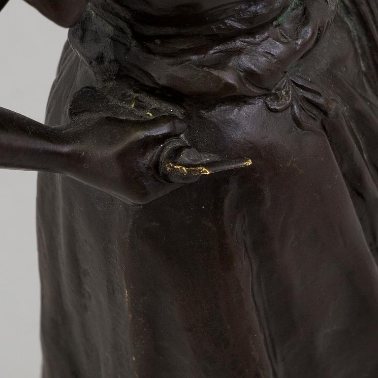 A SCULPTURE, after Max Valentin, signed M. Valentin,