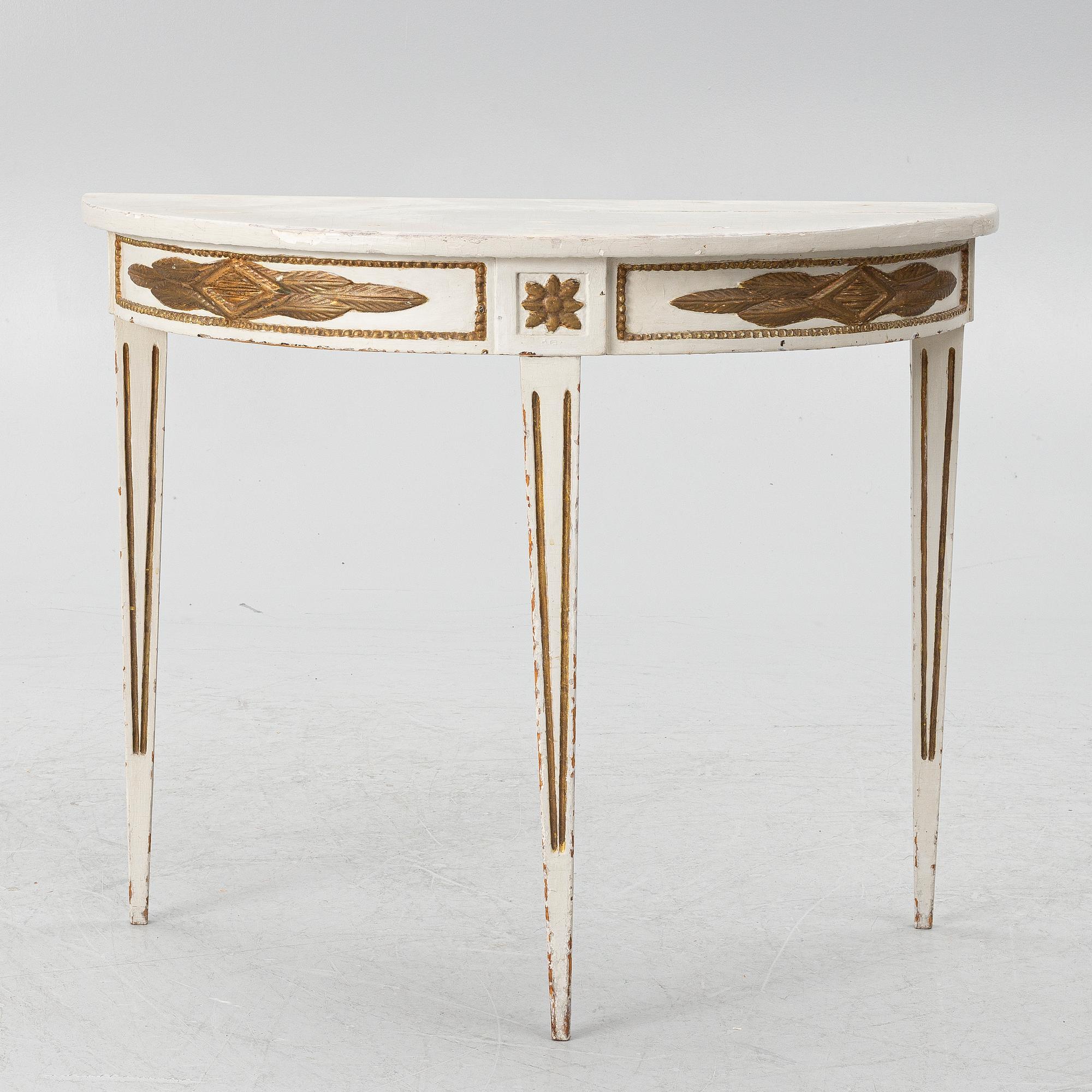 Console table, Gustavian style, 19th century.