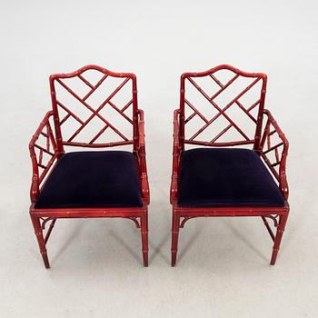 A seven-piece dining suite by Miranda of Sweden, second half of the 20th century.