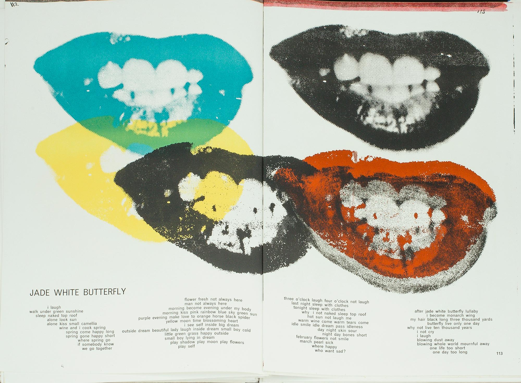 BOOK, "ONE CENT LIFE", Walasse Ting, edited by Sam Francis and published by E.W. Kornfeld, Bern, 1964. Edition 740/2000.