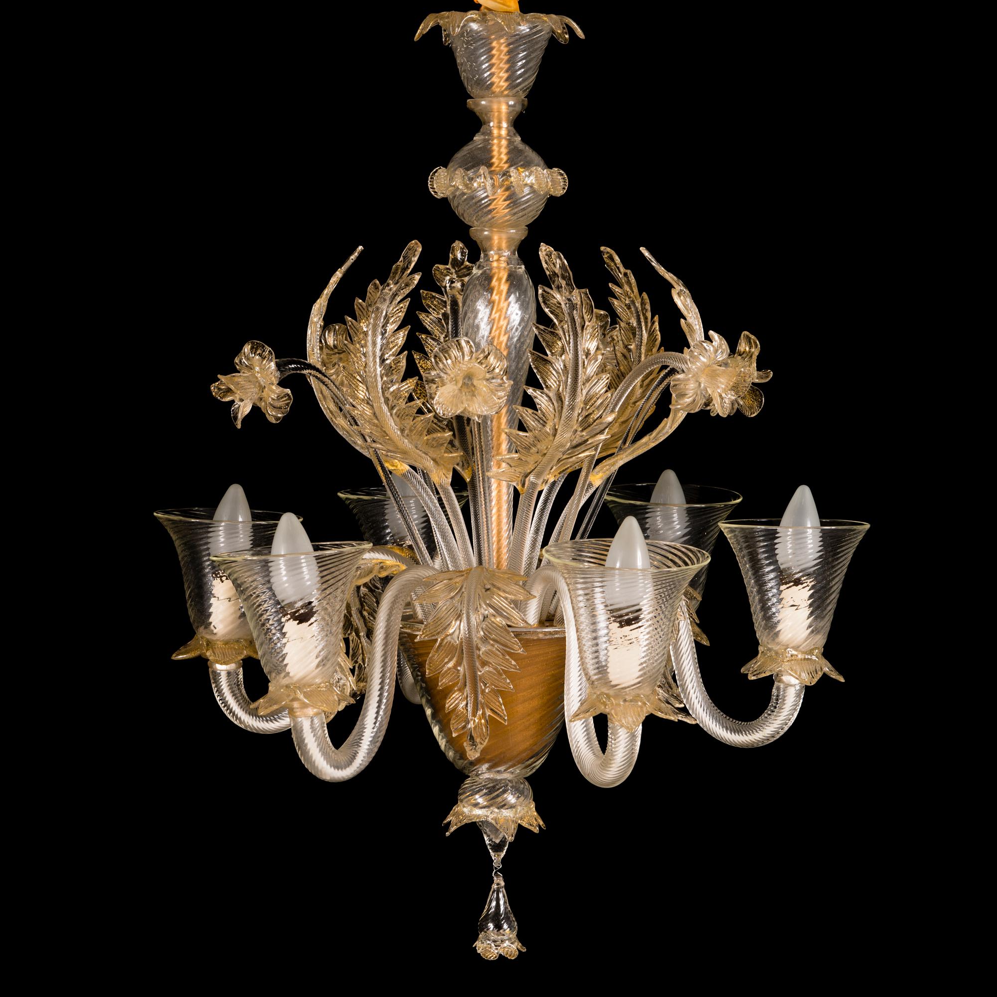 A mid-20th Century Murano glass chandelier.
