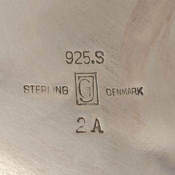 GEORG JENSEN, fat "Magnolia/Blossom", Köpenhamn 1933-44, sterling. Design nr 2A.