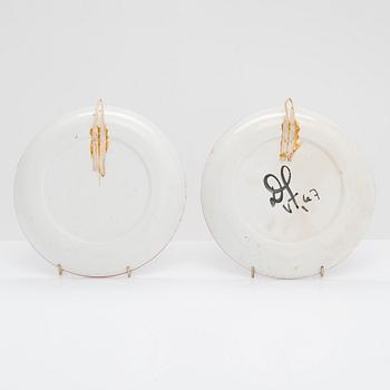 Dorrit von Fieandt, four plates, two signed DvF-66 and -67.