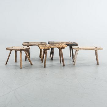 PALLAR, 5 st, allmoge, 1800/1900-tal.