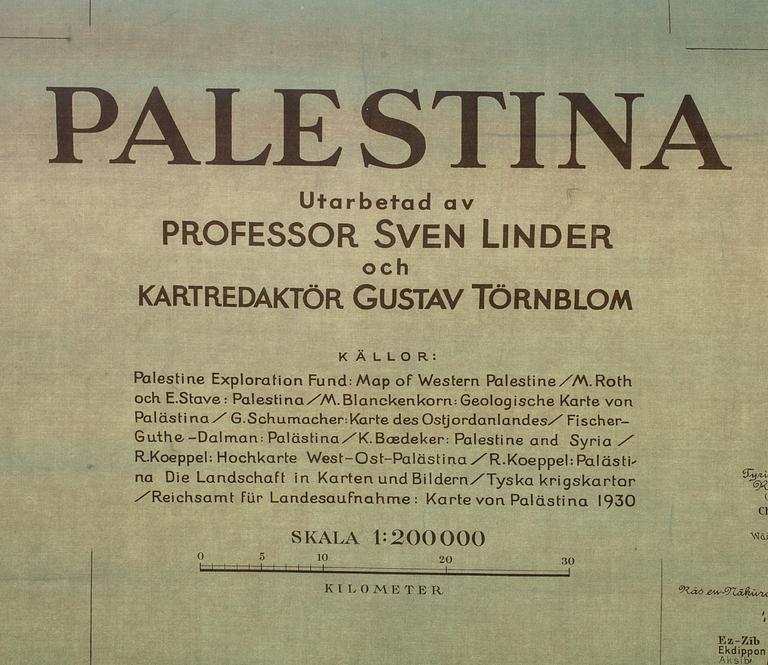 SKOLKARTOR, 2 st. Palestina resp Bibelns länder.