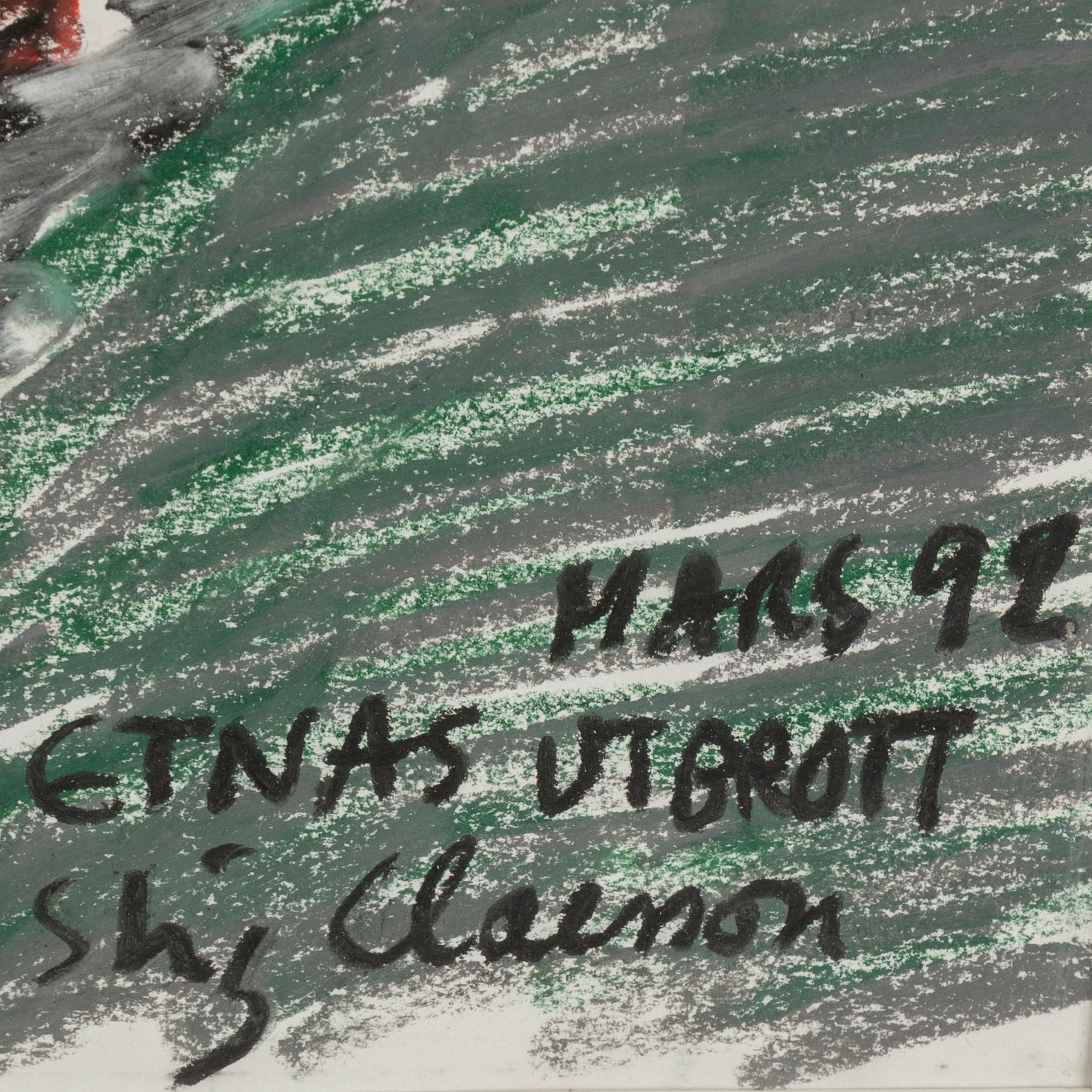 STIG CLAESSON, pastel, signed and dated mars -99.