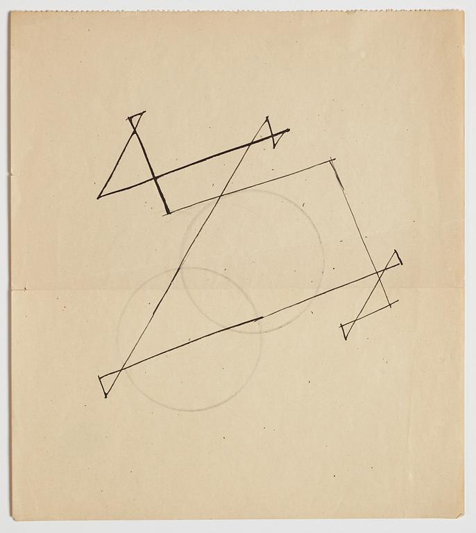 GÖSTA ADRIAN-NILSSON, sketchpad, 1920/30's, by the artist's own hand inscribed GAN with indian ink on the cover.