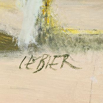 DANIEL LEBIER, olja på duk, signerad.