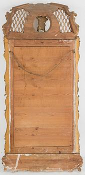 A mirror and console table, second half 20th century.