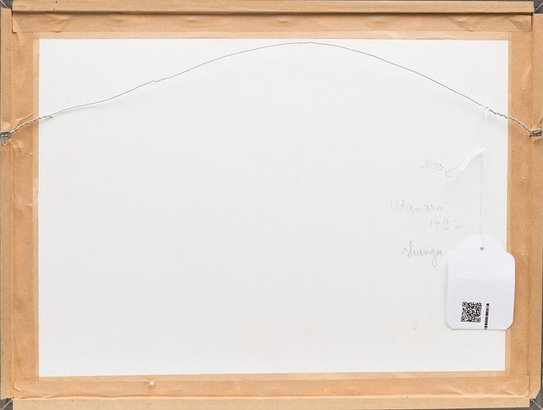 KITAGAWA UTAMARO, väitetty, puupiirros, Japani, noin 1800.