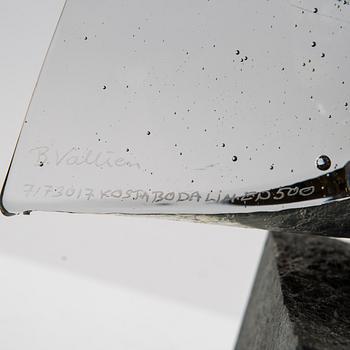 Bertil Vallien, sculpture, glass, "Janus" Limited Edition, Kosta Boda.