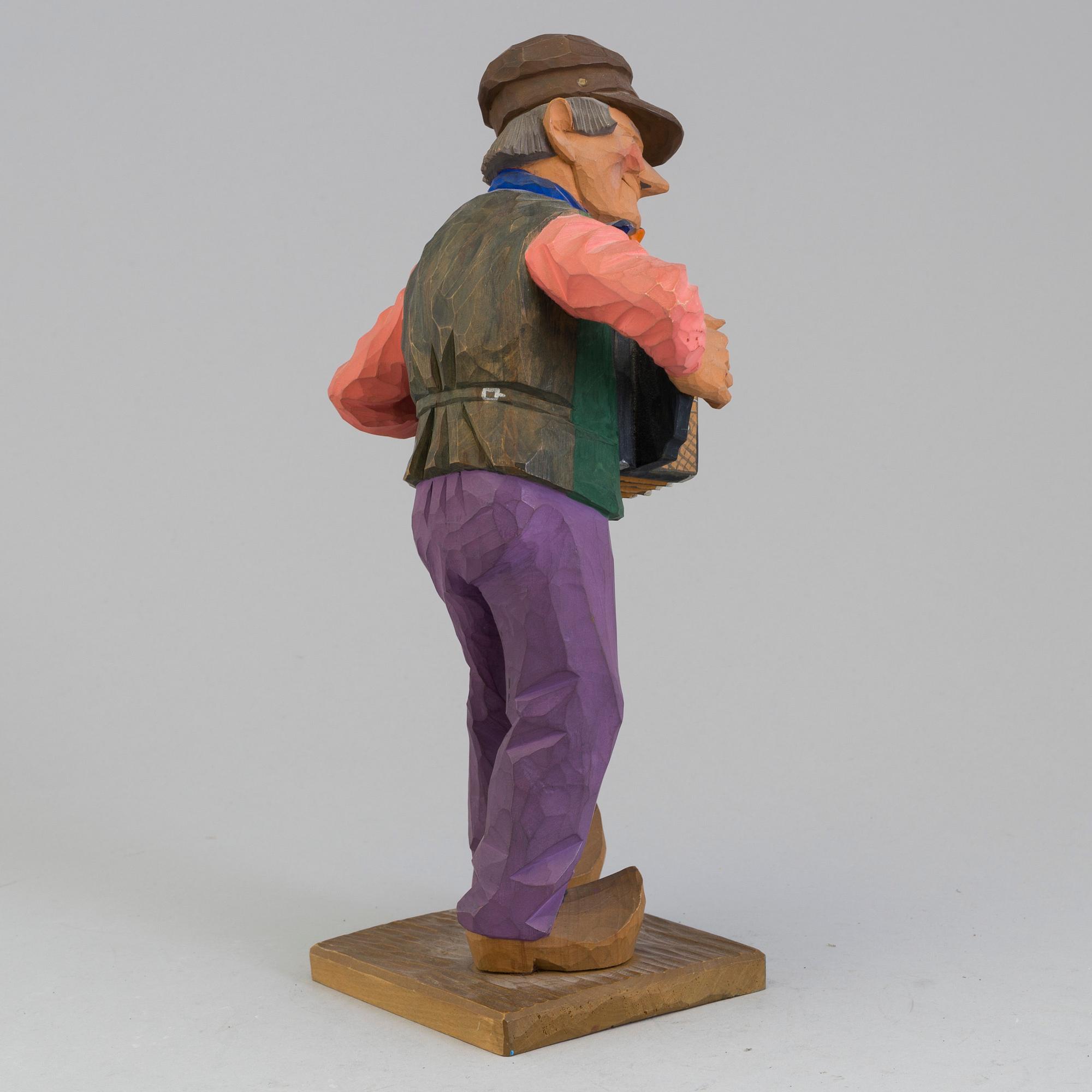 HERMAN ROSELL, skulptur i trä. Signerad och daterad 1938.