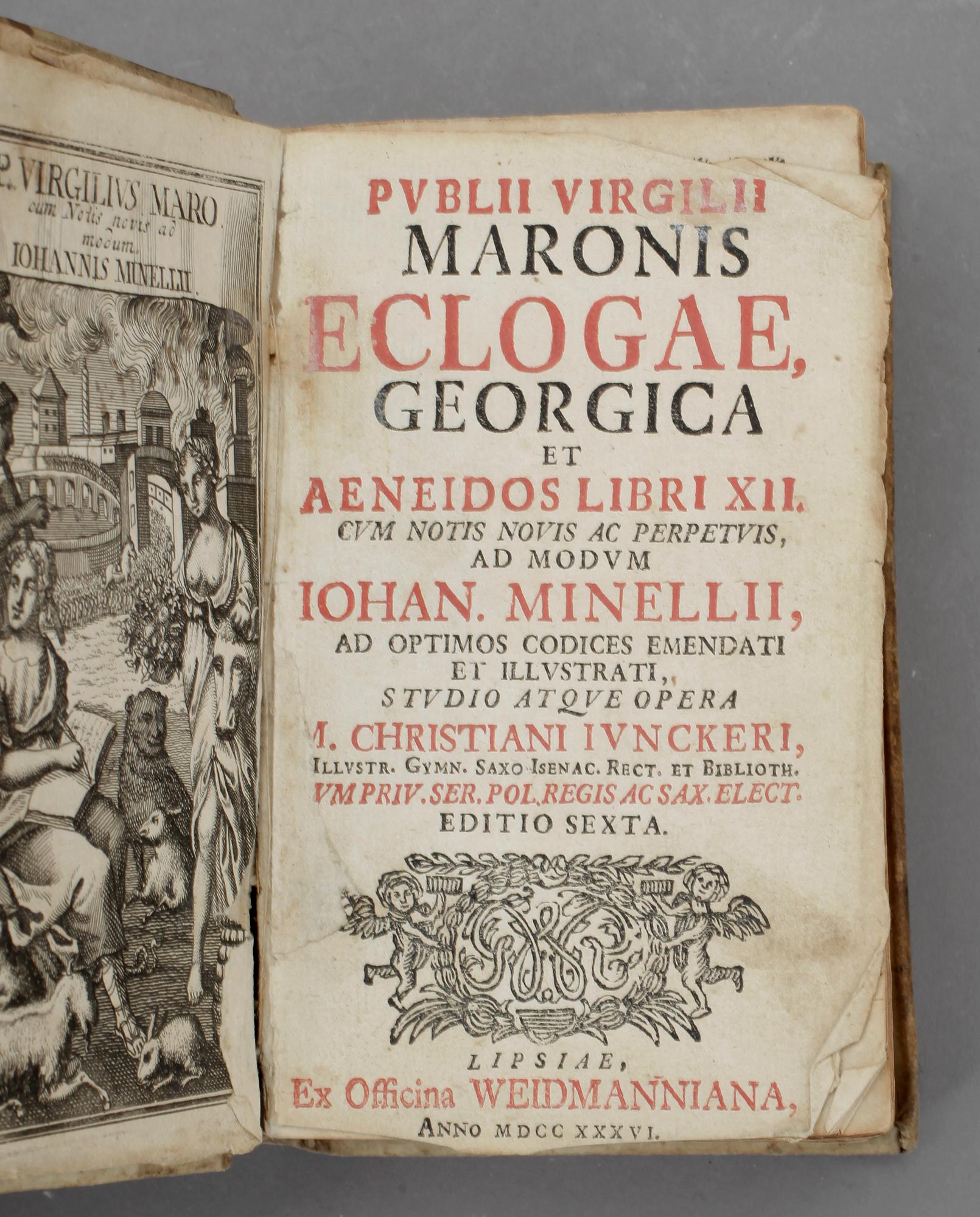 BIBEL, Carl XI, 1638, samt Publii Virgilii Maronis Eclogae, Georgica Et Aeneidos Libri XII.