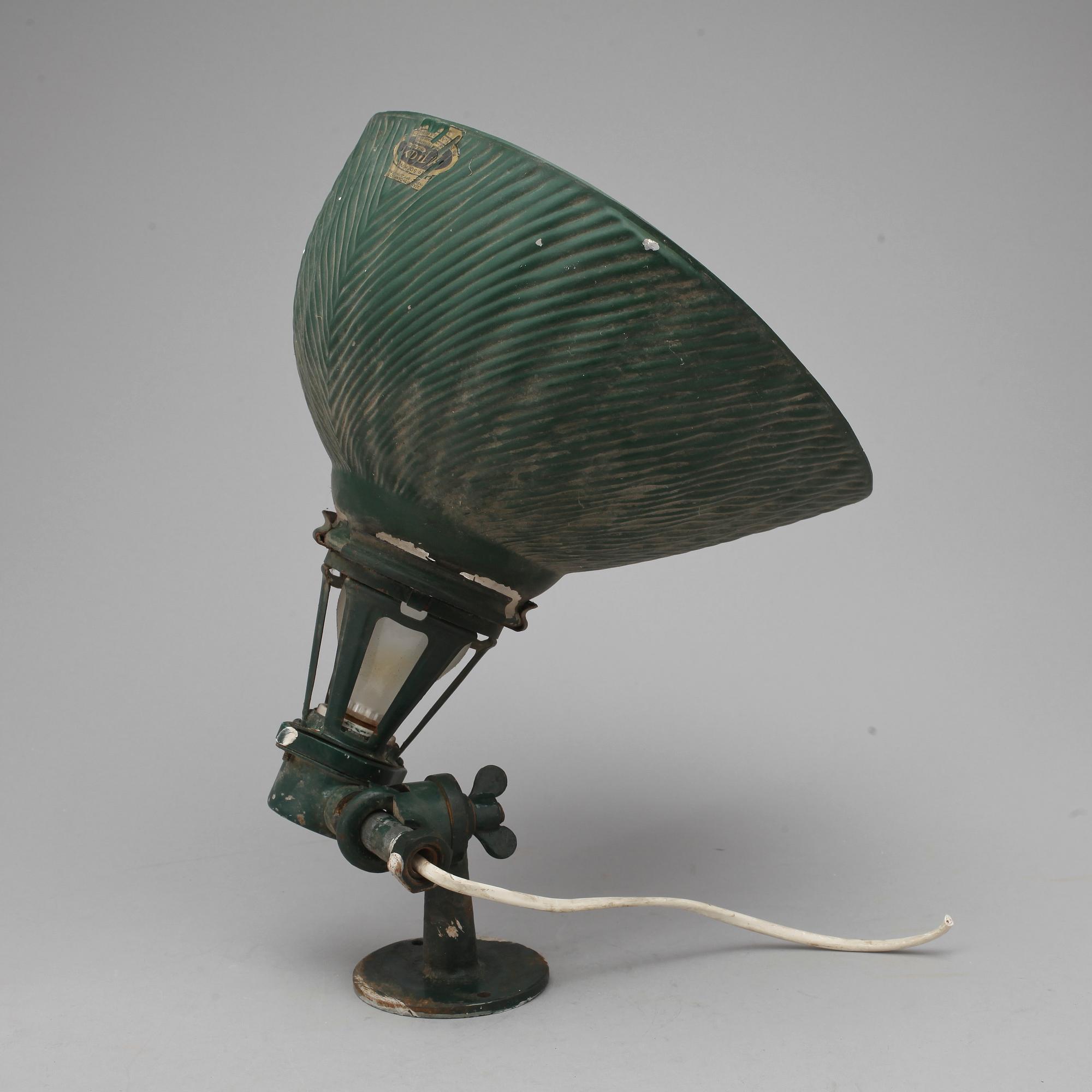 INDUSTRILAMPA, "X-Ray", Chicago, 1900-talets början, etikettmärkt och märkt.