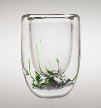 VAS, glas, Vicke Lindstrand, signerad Kosta.