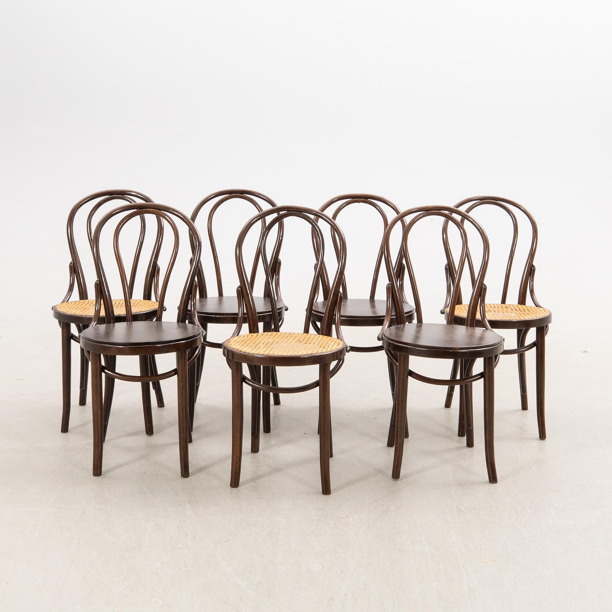 Chairs 7 pcs first half of the 20th century.