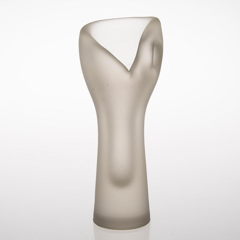 A 'Devil's Fist' glass sculpture with unclear signature.