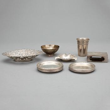 BESTICKSERVISDELAR, 41 delar, silver, bla K Anderson, mestadels 1900-tal. Totalvikt: ca 1060 gram.