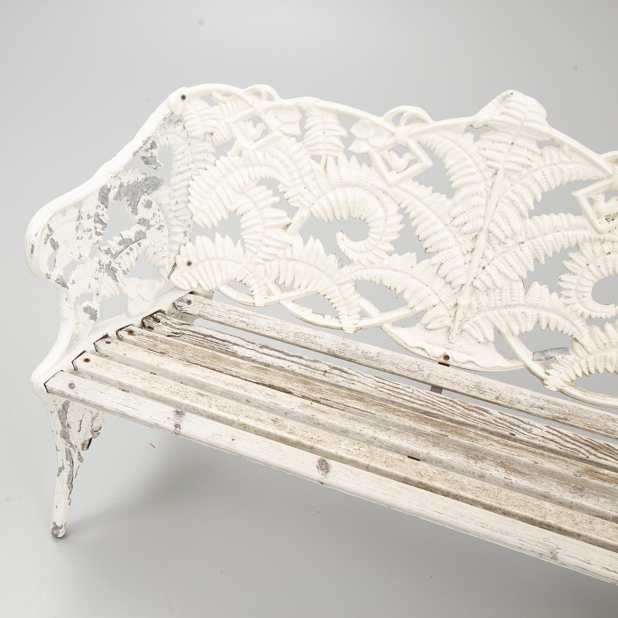 A garden sofa, Byarums Bruk, second half of the 20th Century.