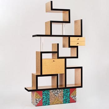 Ettore Sottsass, a "Max" bookcase, Memphis, Italy, post 1987.