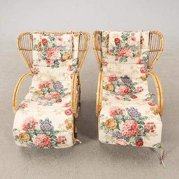 Trädgårdsfåtöljer ett par 1900-talets mitt/andra hälft.