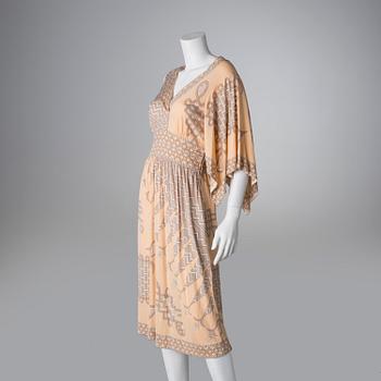 KLÄNNING, Emilio Pucci, siden, 1970-talet. Storlek 12.