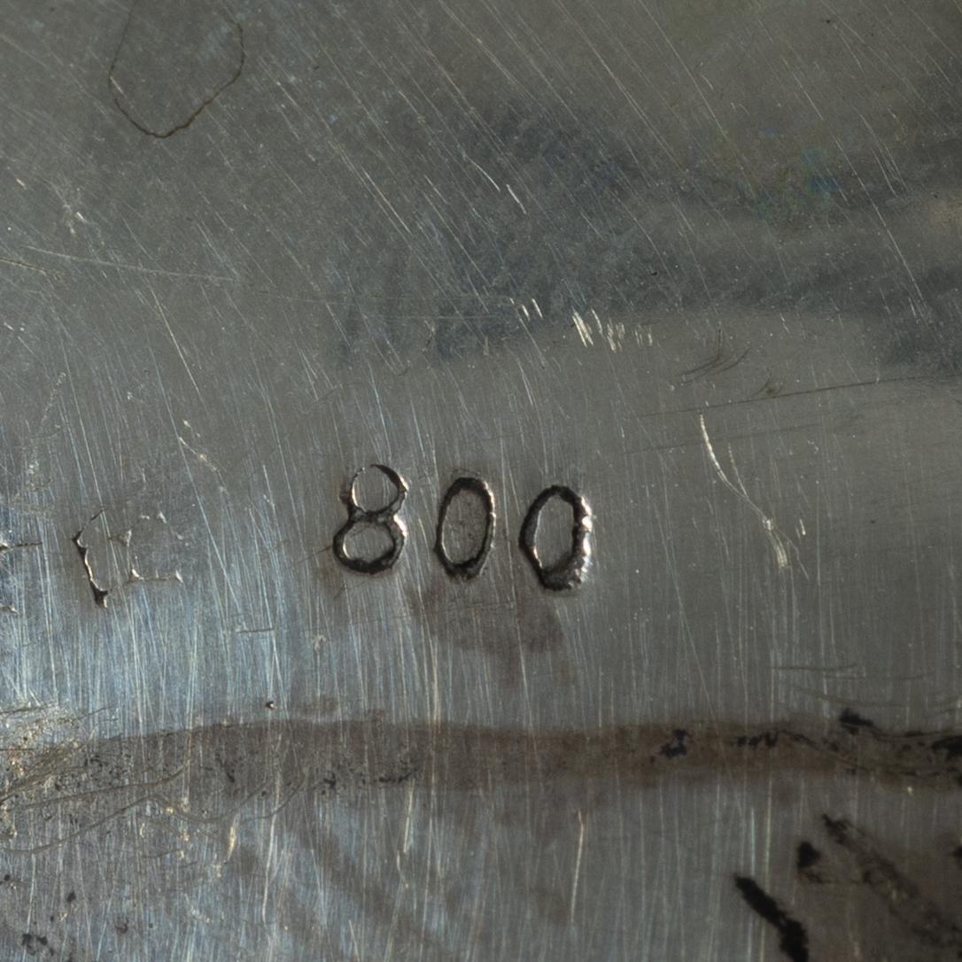 Sockerskål, silver, rokokostil, 1900-tal.