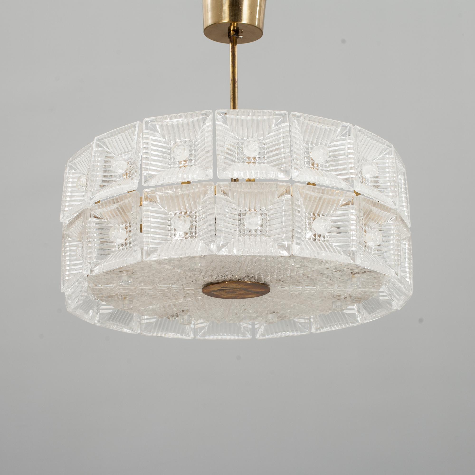 TAKLAMPA, Carl Fagerlund, Orrefors, 1900-talets andra hälft.