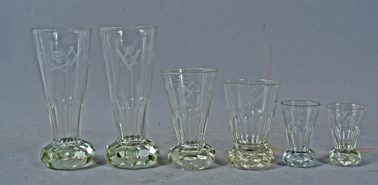 FRIMURARGLAS, 21 st, 1900-talets första hälft.