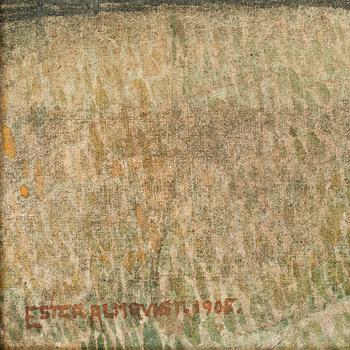 ESTER  ALMQVIST, olja på duk, sign o dat 1905.