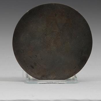 A bronze mirror, Ming dynasty (1368-1644).