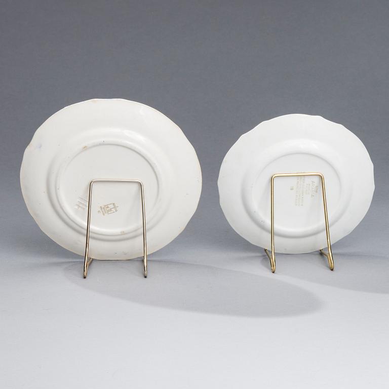 SERVISDELAR, 35 st, PORSLIN, "Blått Landskap", design Reinhard Richter, Arabia 1941-71.