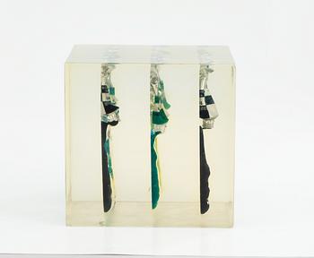 Arman (Armand Pierre Fernandez), Accumulation with color tubes.