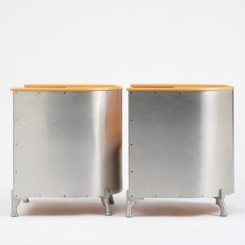 Mats Theselius, fåtöljer, ett par, "Aluminiumfåtölj", Källemo, Värnamo, efter 1990.