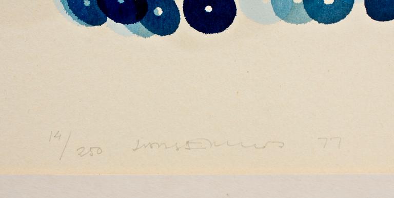 LARS ENGLUND, färglitografi, sign, numr 14/250 o dat -77.