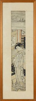 Koryusai Isoda, woodblock print.