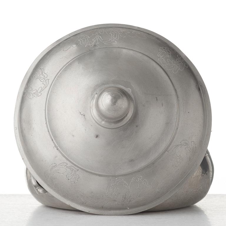 GRÖTSKÅL med Lock av Lars Fredric Moberg Strängnäs 1801 (1792-1803).