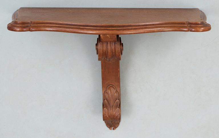 VÄGGHYLLA, 2 delar, rokokostil, 1900-talets första hälft.