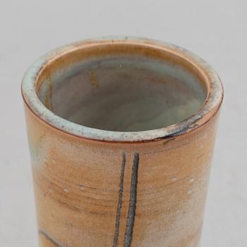 A stoneware vase by Wilhelm Kåge, Gustavsberg, signed and dated 1930.