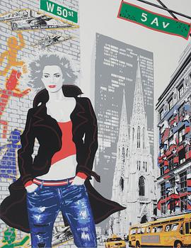 RICHARD RYAN, mapp med 4 litografier,"Manhattan in fashion", signerade och numrerade PP 24/30.