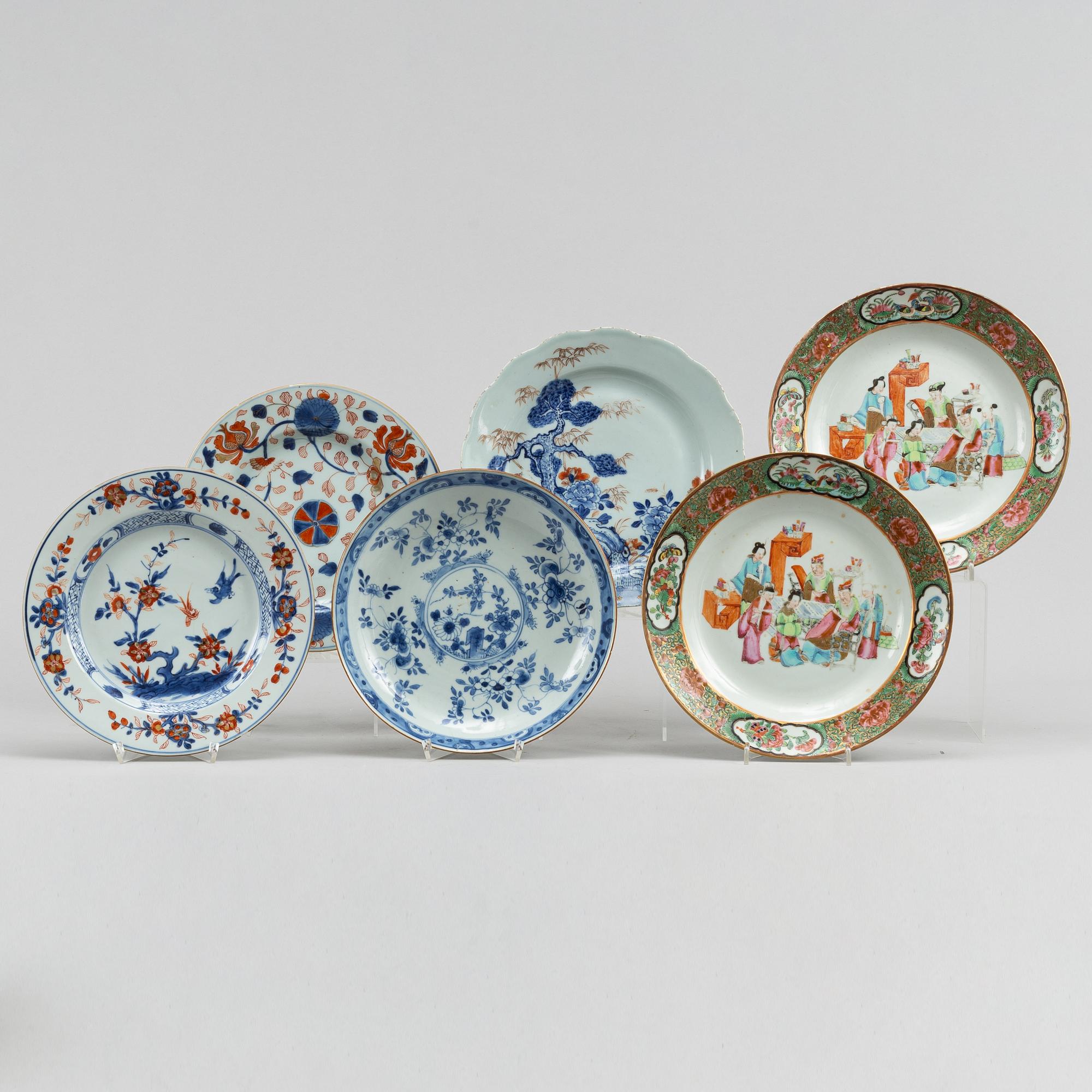 Six odd dishes, Qing dynasty, 18th-19th century.