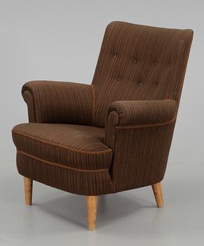 FÅTÖLJ, "Hemmakväll", Carl Malmsten, 1900-talets andra hälft.