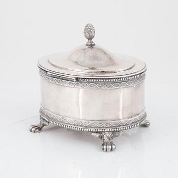 David Andersen & Co, sockerskrin, silver, empirestil, Stockholm 1909.